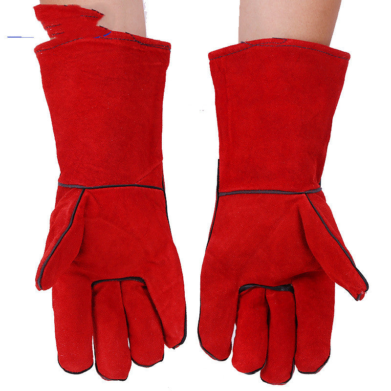 Leather welding gloves