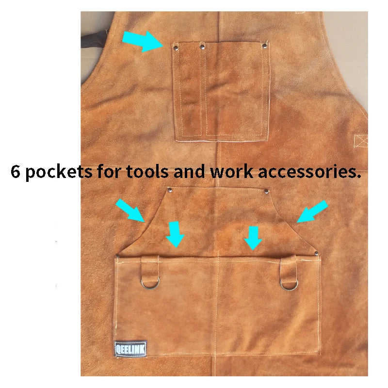 Welding apron - in use