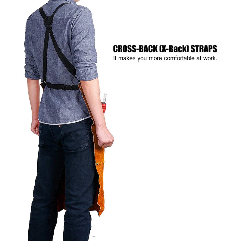 Welding apron - tool pockets