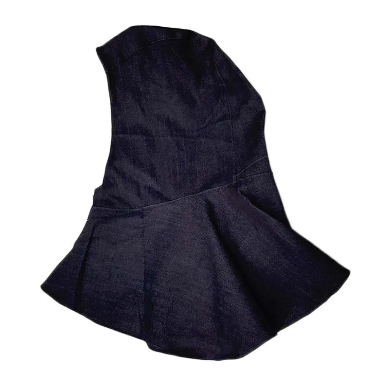 Welding cap - neck flap detail