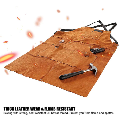 Welding apron - heat & flame resistant